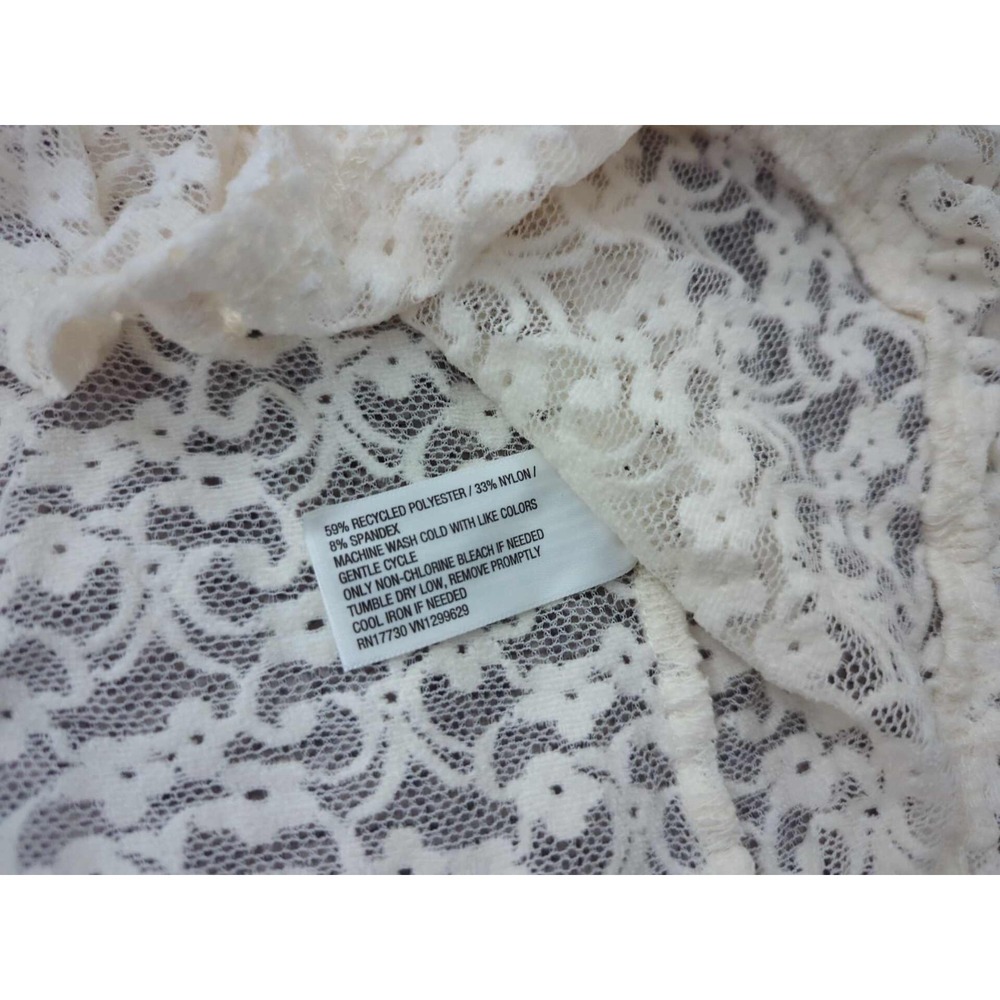 Wild Fable Cardigan Womens S Lace Ruffle Flare Sheere See Thru Retro Boho Y2k - Picture 5 of 7